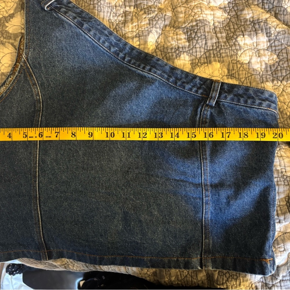 Princess Polly Blue Denim Asymmetrical Tank Top - Picture 8 of 12